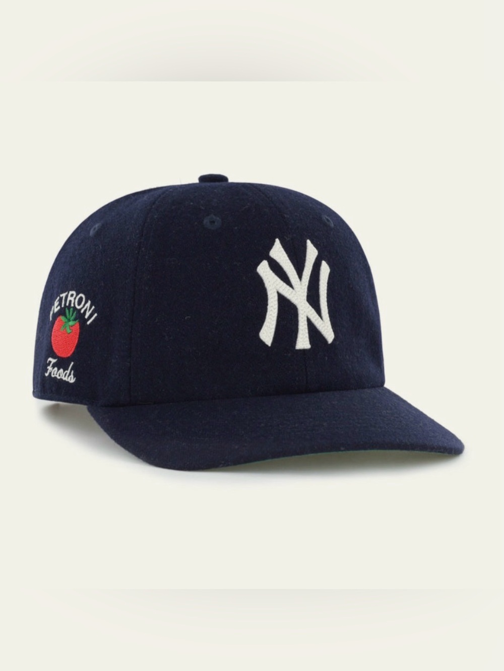 New York Yankees Petroni Foods Wool ’47 Clean Up Flat Brim